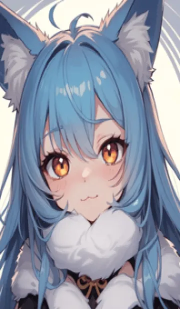 [LINE着せ替え] Q版かわいい猫女 LUt8の画像1