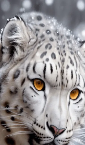 [LINE着せ替え] 夢幻の白いスノーヒョウ lP8sの画像1