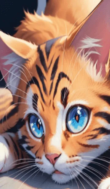 [LINE着せ替え] 夢幻の猫 lOeOの画像1