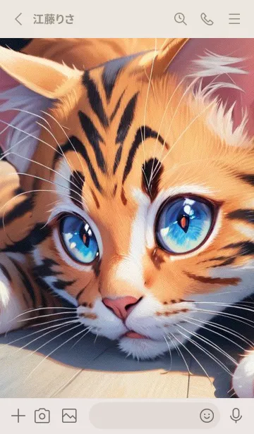 [LINE着せ替え] 夢幻の猫 lOeOの画像2