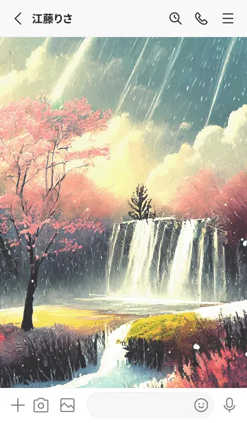 [LINE着せ替え] 優美な冬の風景の着せかえ(Winter-2869)の画像2