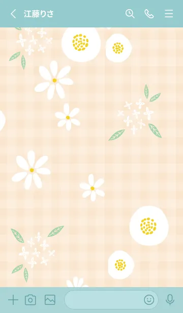 [LINE着せ替え] 大人可愛い白い花14の画像2