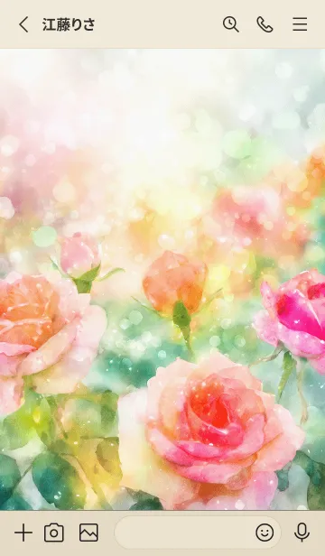 [LINE着せ替え] 薔薇(バラ)の花の着せかえ(R2950)の画像2