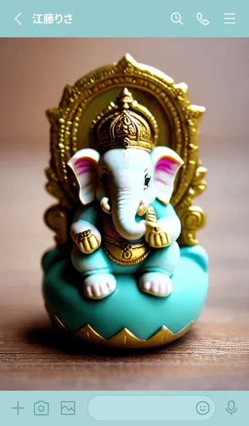 [LINE着せ替え] 本物のガネーシャのお守り 05の画像2