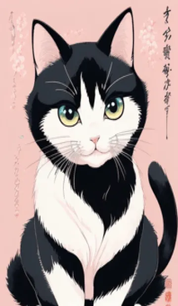 [LINE着せ替え] 浮世絵の桜猫 uMzyの画像1