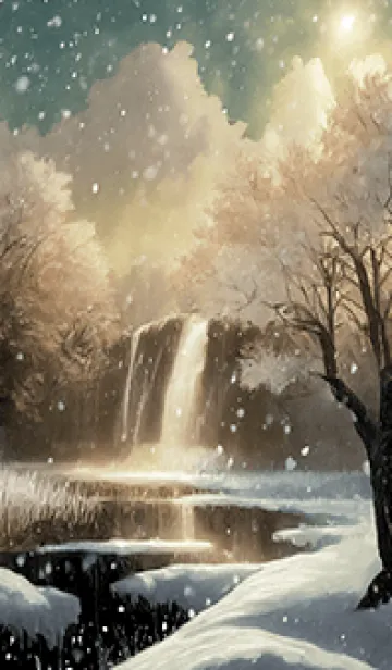 [LINE着せ替え] 優美な冬の風景の着せかえ(Winter-2872)の画像1