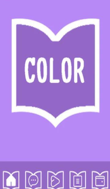 [LINE着せ替え] purple color Q51の画像1