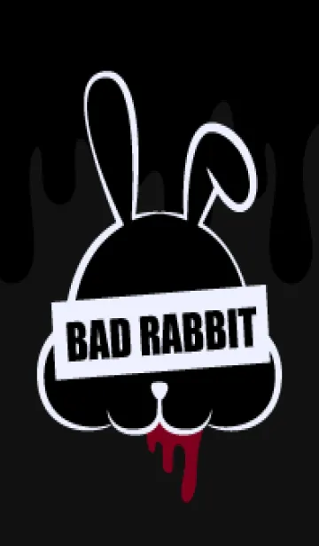 [LINE着せ替え] BLACK - BAD RABBIT DARK 5の画像1