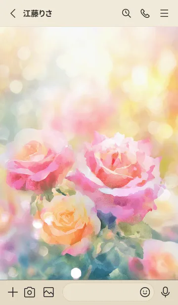 [LINE着せ替え] 薔薇(バラ)の花の着せかえ(R2957)の画像2