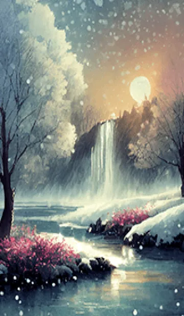 [LINE着せ替え] 優美な冬の風景の着せかえ(Winter-2850)の画像1