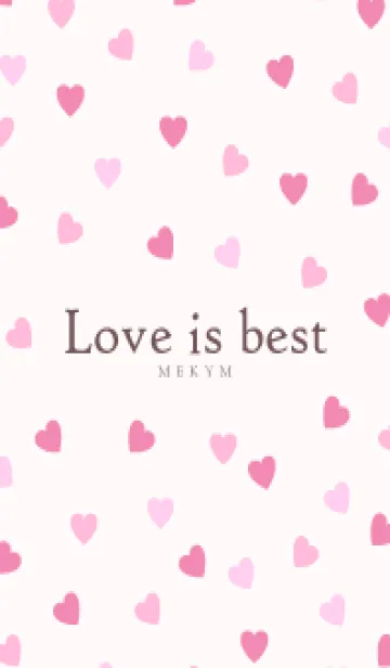 [LINE着せ替え] Love is best PINK-MEKYM 32の画像1