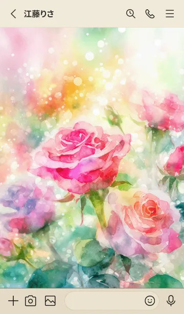 [LINE着せ替え] 薔薇(バラ)の花の着せかえ(R2965)の画像2