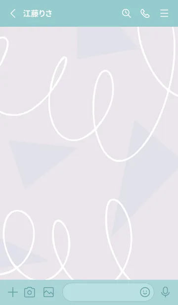 [LINE着せ替え] 三角とクルクル25の画像2