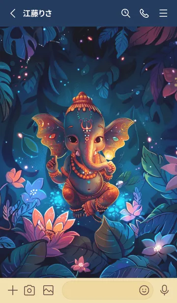 [LINE着せ替え] Ganesha, rich and rich and rich(JP)の画像2
