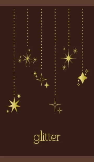 [LINE着せ替え] 輝き 茶色の画像1