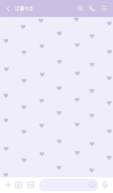 [LINE着せ替え] pattern_heart :purple2の画像2