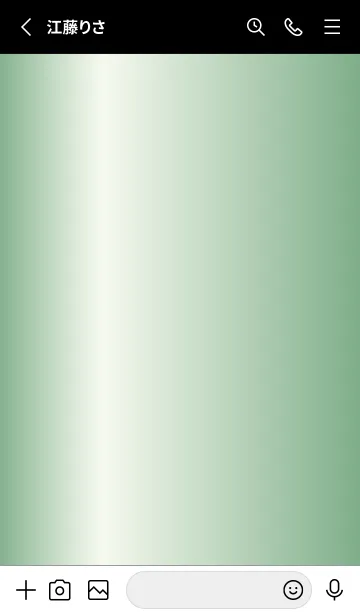 [LINE着せ替え] Simple Gradation -GlossyGreen 20-の画像2