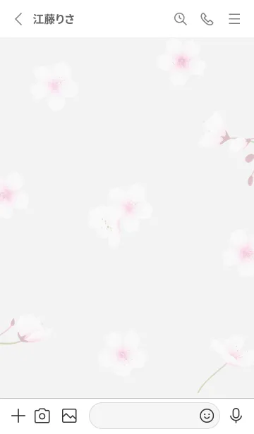 [LINE着せ替え] シンプル桜01_1の画像2
