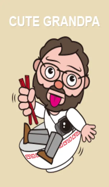 [LINE着せ替え] cute grandpaの画像1
