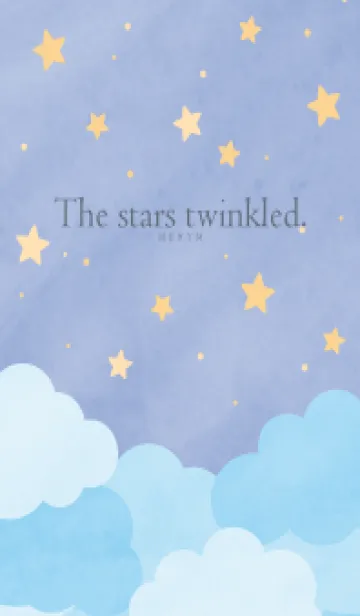 The stars twinkled - BLUE 21の着せ替えメイン画像