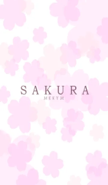 Cherry Blossoms WHITE-SAKURA 7のLINE着せ替え