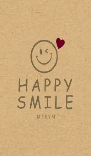[LINE着せ替え] HAPPY SMILE KRAFT LOVE - MEKYM 35の画像1