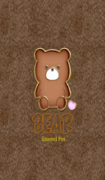 [LINE着せ替え] Bear Enameled Pin & Fur 6の画像1