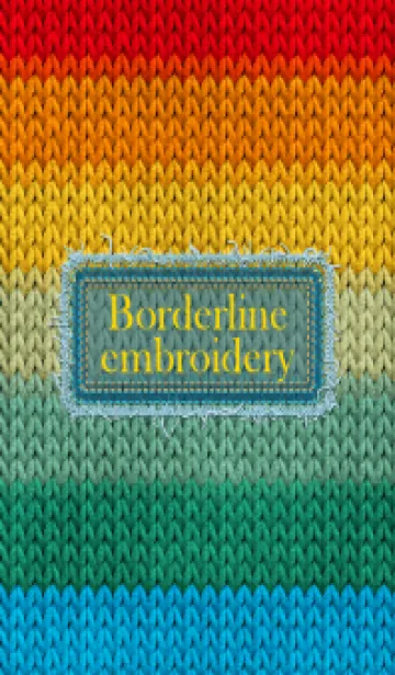 [LINE着せ替え] Borderline embroidery 76の画像1