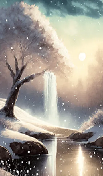 [LINE着せ替え] 優美な冬の風景の着せかえ(Winter-2887)の画像1