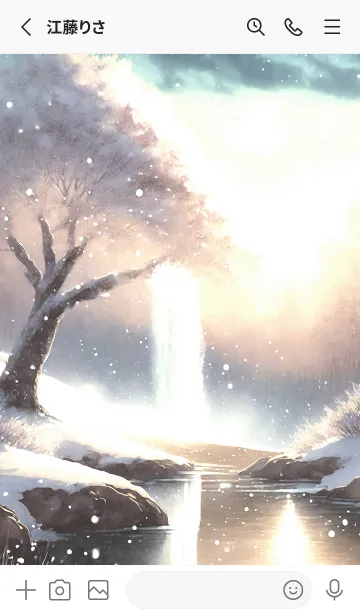 [LINE着せ替え] 優美な冬の風景の着せかえ(Winter-2887)の画像2