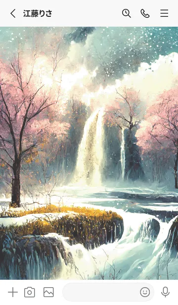 [LINE着せ替え] 優美な冬の風景の着せかえ(Winter-2888)の画像2