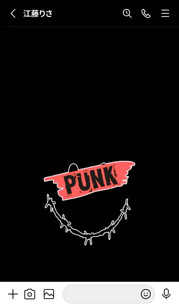 [LINE着せ替え] パンク スマイル 25の画像2