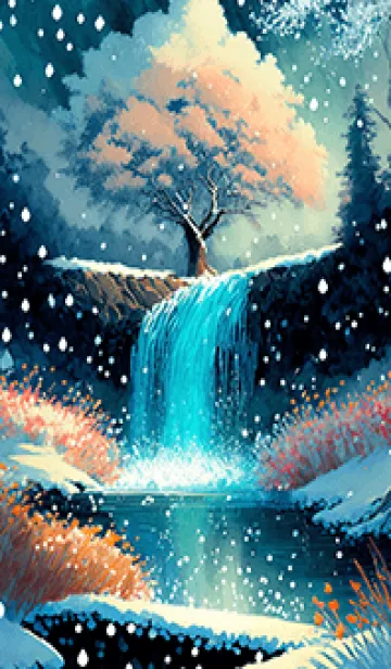 [LINE着せ替え] 優美な冬の風景の着せかえ(Winter-2891)の画像1