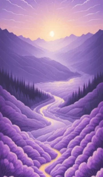 [LINE着せ替え] 紫色的山 ijiHの画像1