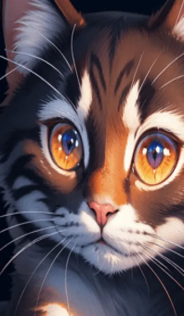 [LINE着せ替え] 夢幻の猫 wHVpの画像1