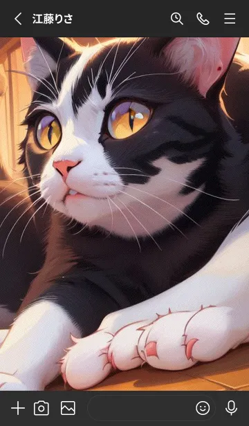 [LINE着せ替え] 夢幻の猫 zgabの画像2