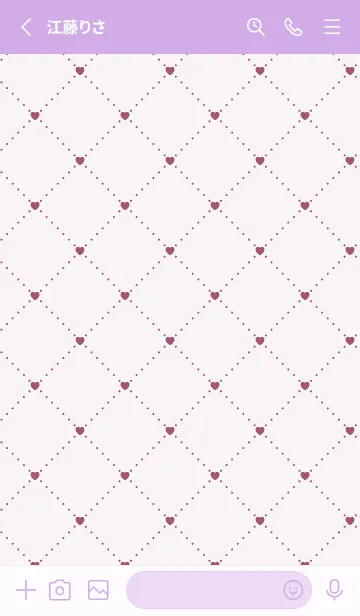 [LINE着せ替え] ハート レース .86の画像2