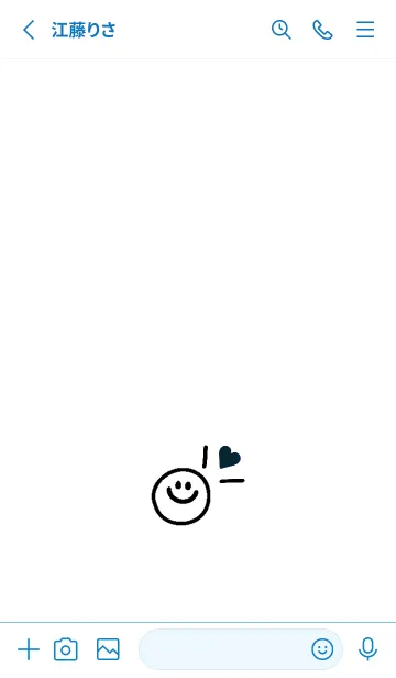 [LINE着せ替え] ミニ ラブ スマイル .32の画像2