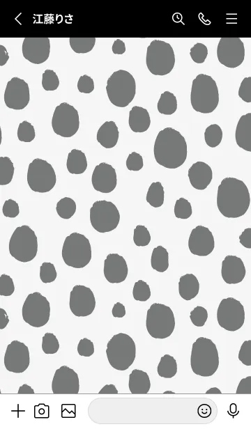 [LINE着せ替え] ダルメシアン柄 4の画像2