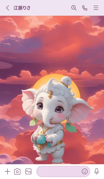 [LINE着せ替え] Cute Ganesha Rich Rich Theme (JP)の画像2