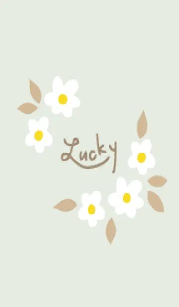 [LINE着せ替え] 5つの白い花28の画像1