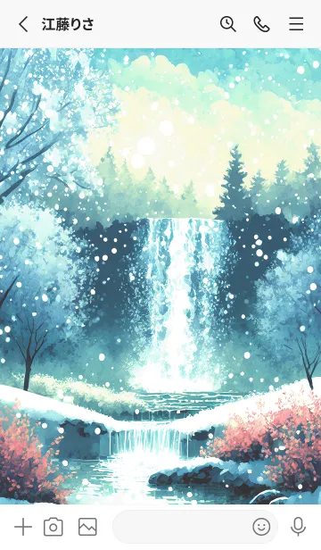 [LINE着せ替え] 優美な冬の風景の着せかえ(Winter-2896)の画像2