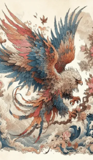 [LINE着せ替え] 雄大な空飛ぶワシの画像1