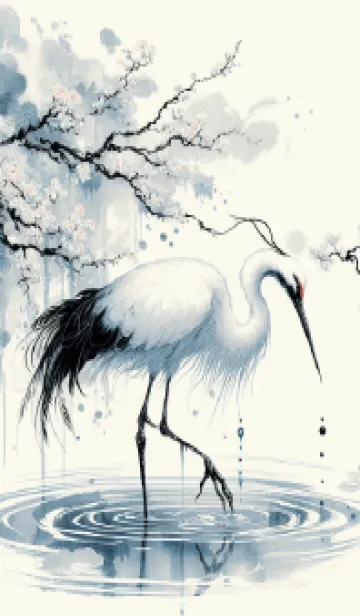 [LINE着せ替え] 花言葉と鶴の舞いの画像1