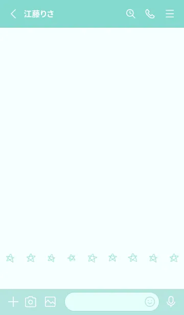 [LINE着せ替え] 星のらくがき(green30)の画像2