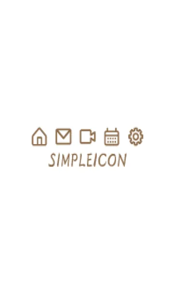 [LINE着せ替え] SIMPLE ICON -WHITE- 113の画像1