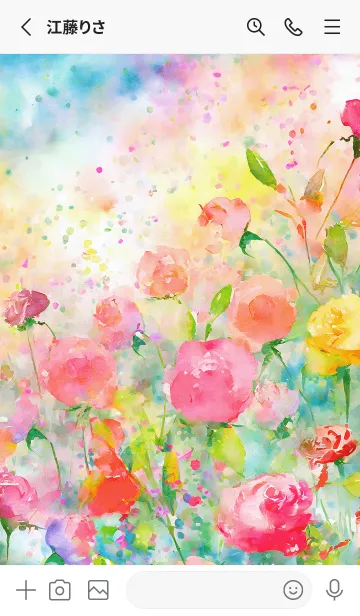 [LINE着せ替え] 薔薇(バラ)の花の着せかえ(R3010)の画像2