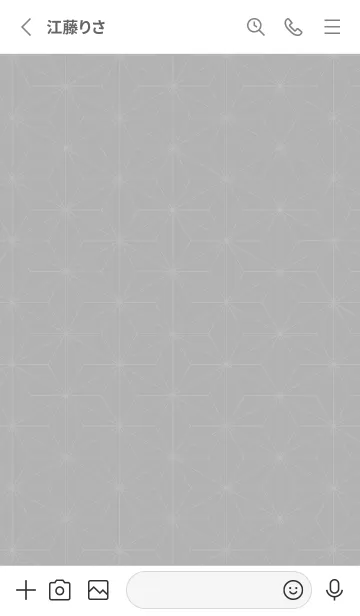 [LINE着せ替え] 麻の葉 白の画像2
