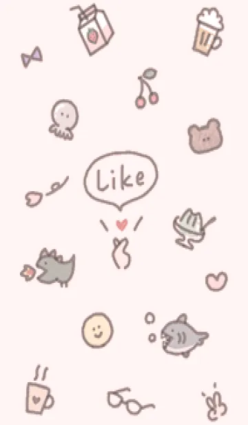 [LINE着せ替え] babypinkハッピーアイコン08_1の画像1