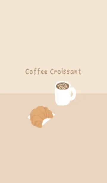 [LINE着せ替え] Coffee Croissantの画像1